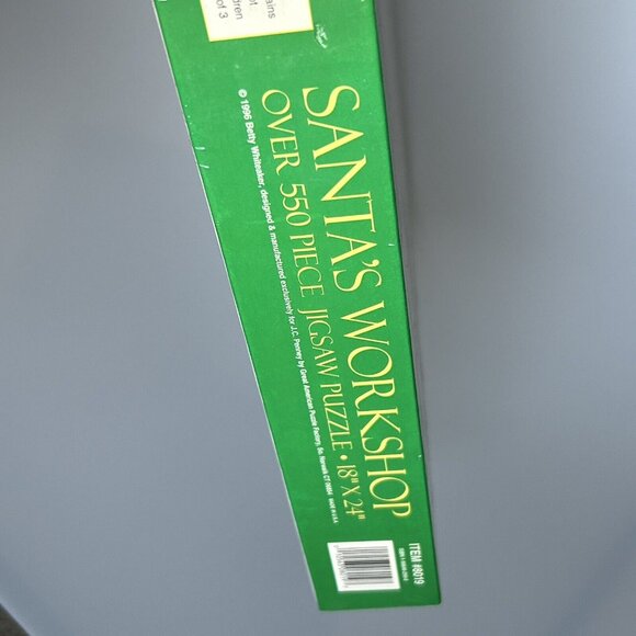 Vintage Santa's Workshop 550 Piece 18" x 24" Jigsaw Puzzle 1996 SEALED NEW! - Picture 3 of 4